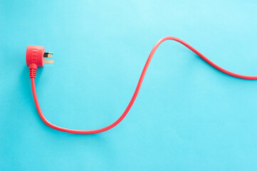 Red cord and integrated Australian plug