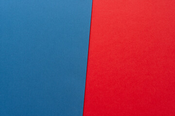 vivid blue and red paper background