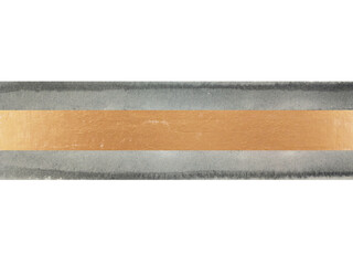 watercolor painting frame gold and black abstract hand drawn. png background. asian style.	
