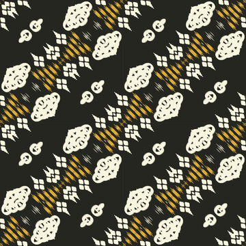 Ikat patterns tribal cross Seamless Pattern. Ethnic Geometric Ikkat Batik Digital vector textile Design for Prints Fabric saree Mughal brush symbol Swaths texture Kurti Kurtis Kurtas