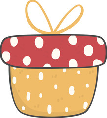 christmas gift box cartoon doodle hand drawn