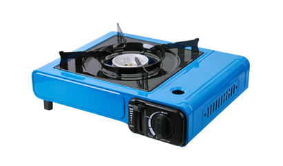 Gas cooker on white background