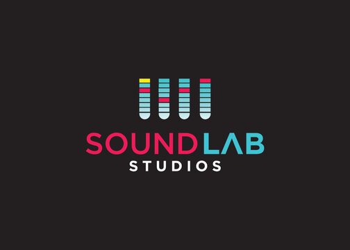 music lab studio logo design