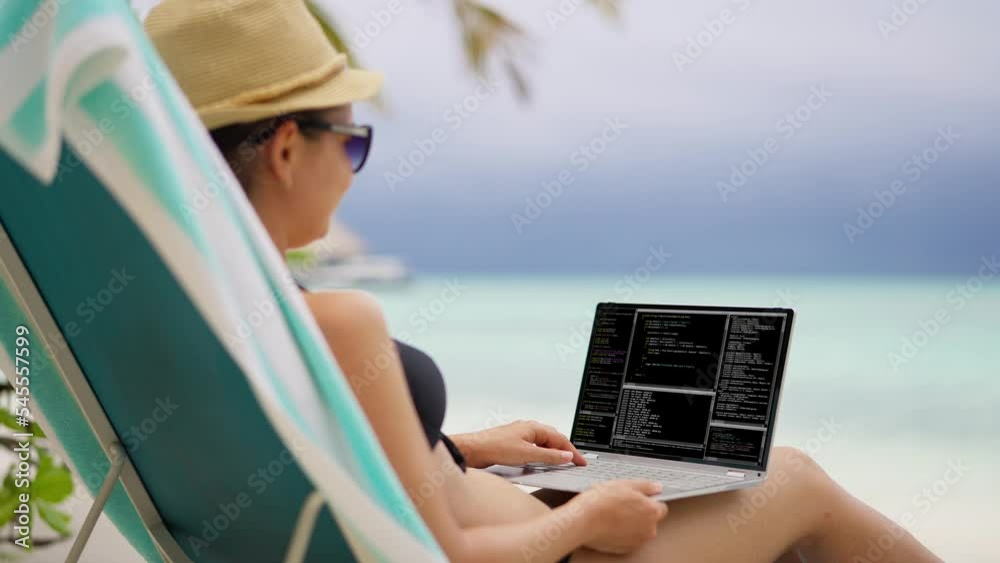 Poster Software Developer Writing Computer Code