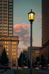 street lamp at night © gyousyuu