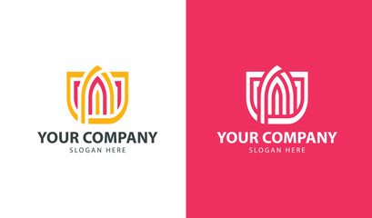 corporate company logo abstract monogram