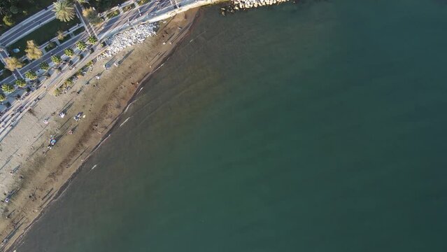 Aerial view of Salerno downtown, Campania, Italy.