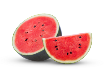 Sliced of watermelon isolated on transparent png