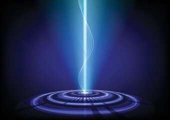 Portal_Blue_Light_Teleport_Circle_Background