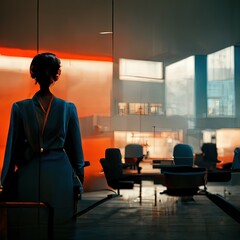 Fototapeta premium Illustration about businessman. Made by AI.