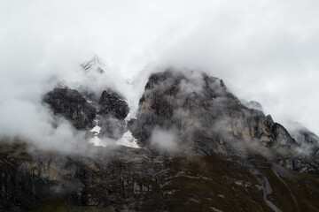 Moody clouds in the Peruvian Andes