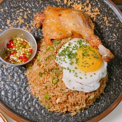 Fried Rice with Duck Leg