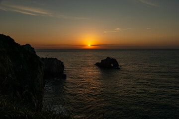 Fototapeta premium 日出の石門