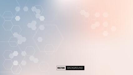 Modern medical technology digital blocks abstract background. Vector illustration.