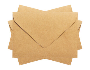 brown envelope isolated