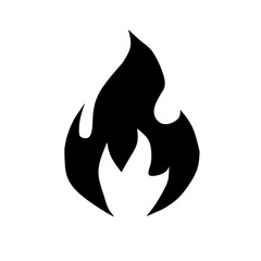 Fire icon vector simple design