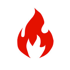 Fire symbol, hot vector illustration