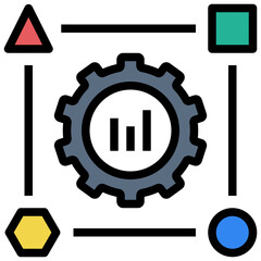 analysis filled outline style icon