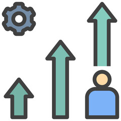 behavior filled outline style icon