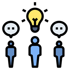 creativity skill filled outline style icon