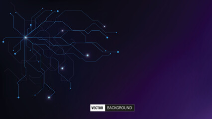 Modern medical digital technology science circle link abstract background. Vector illustration.