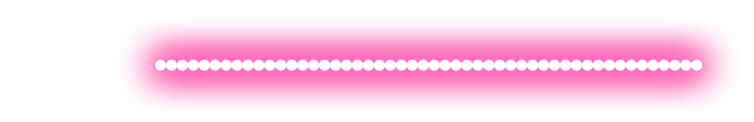 Pink Neon Line Border Vector Illustration