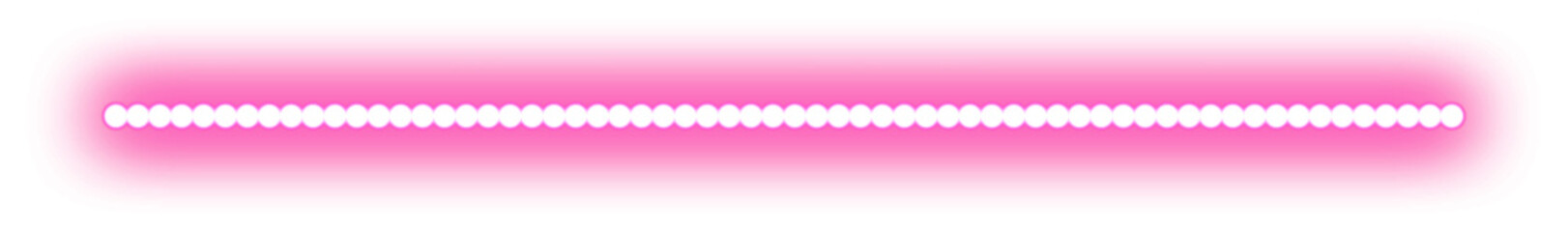 Pink Neon Line Border Vector Illustration
