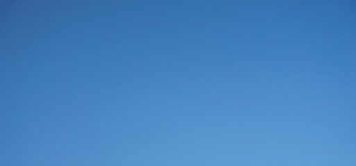Clear blue sky for background