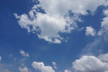 Blue sky with some clouds for background