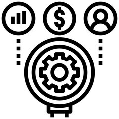 analysis outline style icon