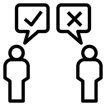 antithetical outline style icon