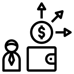 client outline style icon