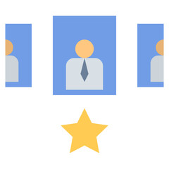 agent flat style icon