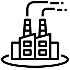 factory outline style icon