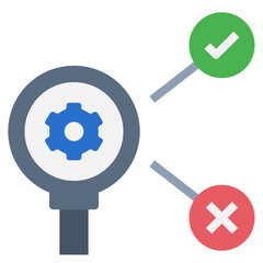 analysis flat style icon