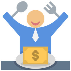 corruption flat style icon