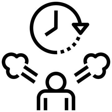 Impatient Outline Style Icon