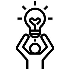 initiative outline style icon