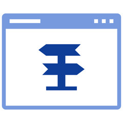 Obraz premium direction flat style icon