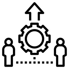 joint outline style icon