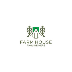 Farem house logo icon design template flat vector