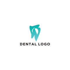 letter D dental logo design abstact vector illustration