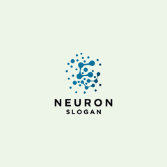Neuron logo icon vector image