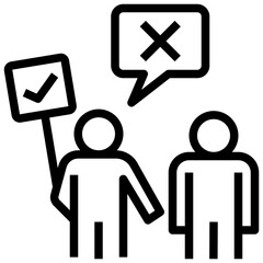 misleading outline style icon