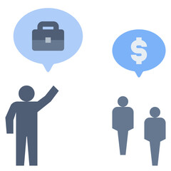 marketing flat style icon