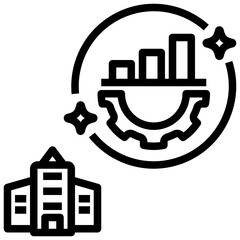 performance outline style icon