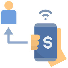 online flat style icon