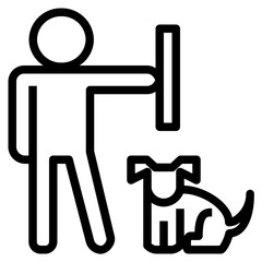 pet outline style icon