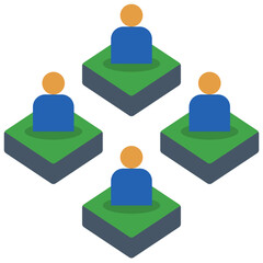 personal flat style icon