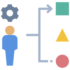 priority flat style icon